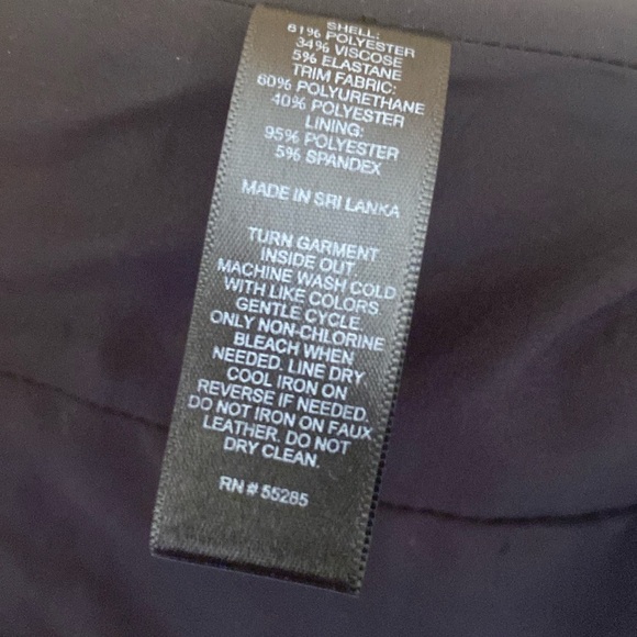 EXPRESS PENCIL SKIRT, SIZE 2, black and white polka dot. - Picture 5 of 9